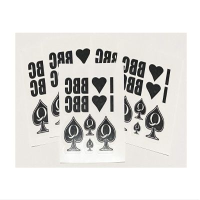5 Sheets of Temporary Tattoos I Love BBC and QoS Queen of Spades 30 Total Tattoos