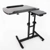DENESTUS Double Countertops Portable Large Mobile Tattoo Work Station Stand Tattoo Lifiting Work Desk with Wheels Table Adjustable view 1