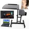DENESTUS Double Countertops Portable Large Mobile Tattoo Work Station Stand Tattoo Lifiting Work Desk with Wheels Table Adjustable view 3