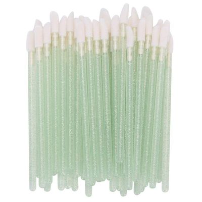 100pcs/Set Disposable Lip Brushes Make Up Brush Lipstick Lip Gloss Wands Applicator Tool Makeup Beauty Tool Kits Green