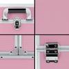 Makeup Case - Professional Portable Aluminum Cosmetics Storage Box With Locks and 2-Deck Folding Trays Pink Diamond view 4