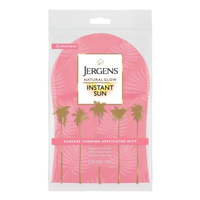 Jergens Natural Glow Body Applicator Mitt, Flawless, Streak-free Tanning Blender Glove, Reusable Tanning Mitt Protects Hands