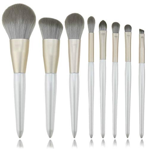 Makeup Brush Set, 8 Professional Premium Synthetic Cosmetic Brushes for Contour Blending Powder Highlight Concealers Eye Shadows Eyebrow Kit (Size : B)