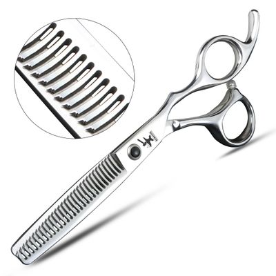 XUANFENG 6 Inch Barber Japanese 440C Hair Scissors Shear Barber Diverse Thinning Scissors Set Hair Salon Styling Tools (Thinning 25-30%)