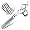 XUANFENG 6 Inch Barber Japanese 440C Hair Scissors Shear Barber Diverse Thinning Scissors Set Hair Salon Styling Tools (Thinning 25-30%) view 1
