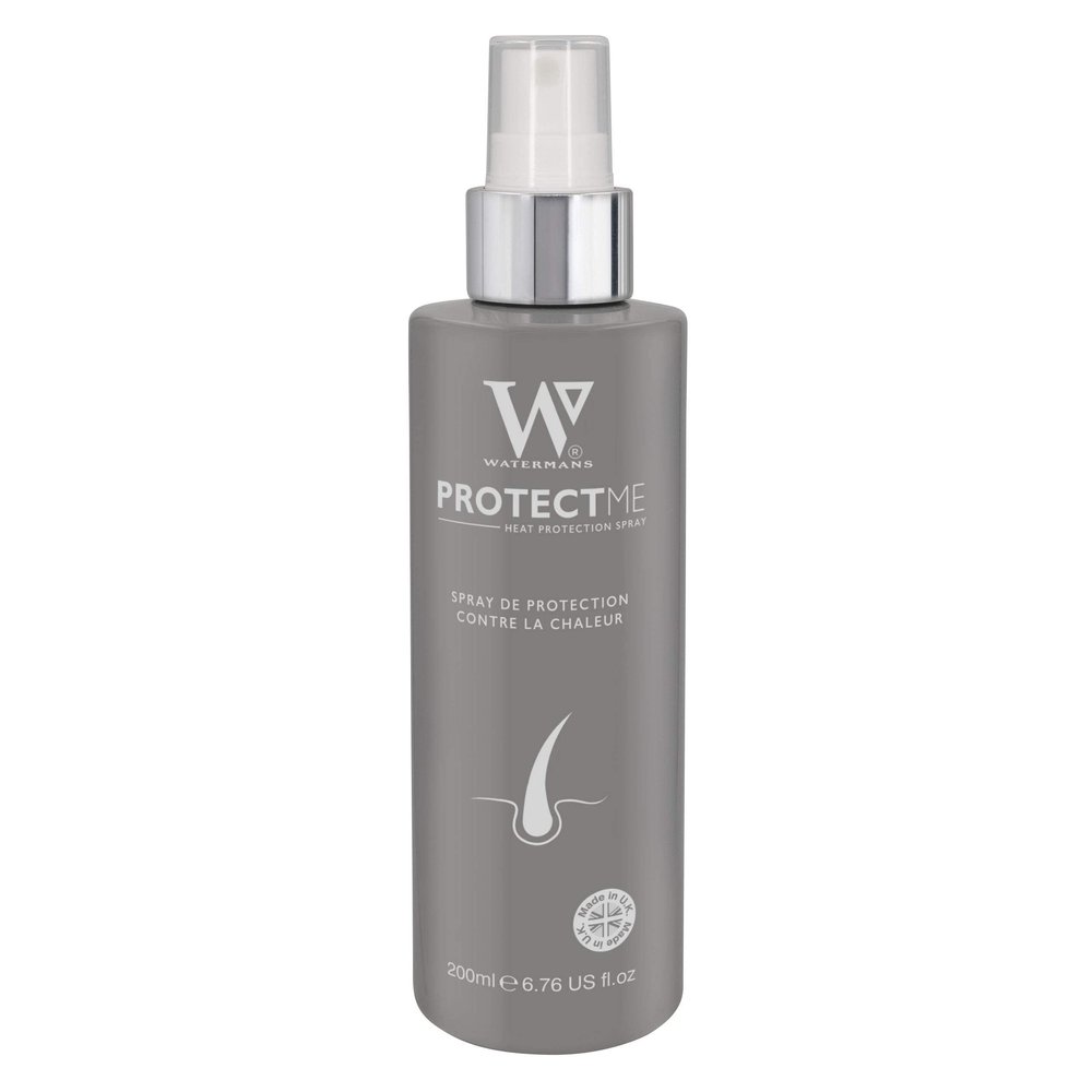 Watermans Protect Me Thermal Protection, Iron Straight Heat Spray that helps Resist Heat Damage to Hair & Tame Frizz, Pre-Iron Spray Leave-In 6.67 Oz