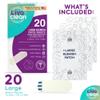20 CT LivaClean Large Hydrocolloid Acne Patches - for Pore Spots Nose Face Cystic Pimple Zit Patch - Big Pimple Patches Hydrocolloid Bandages Strips view 2