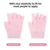 2 Pairs Fingerless Moisturizing Gloves Fingerless Gloves for Women Cotton Soft Moisturizing Eczema for Dry Rough and Cracked Hands Repair Arthritis Hand Typing for Men and Women (Pink) view 2