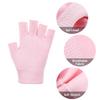 2 Pairs Fingerless Moisturizing Gloves Fingerless Gloves for Women Cotton Soft Moisturizing Eczema for Dry Rough and Cracked Hands Repair Arthritis Hand Typing for Men and Women (Pink) view 4