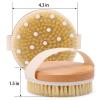 2-Pack Dry Brushing Body Brush for Lymphatic Drainage, Round Dry Exfoliating Brush with Massage Nodes for Cellulite, Dry Skin, Circulation Boost view 2