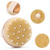 2-Pack Dry Brushing Body Brush for Lymphatic Drainage, Round Dry Exfoliating Brush with Massage Nodes for Cellulite, Dry Skin, Circulation Boost view 3