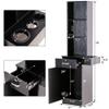 BarberPub Wall Mount Barber Station Hair Styling Drawer Storage Beauty Salon Spa Equipment 3208 (Black) view 3