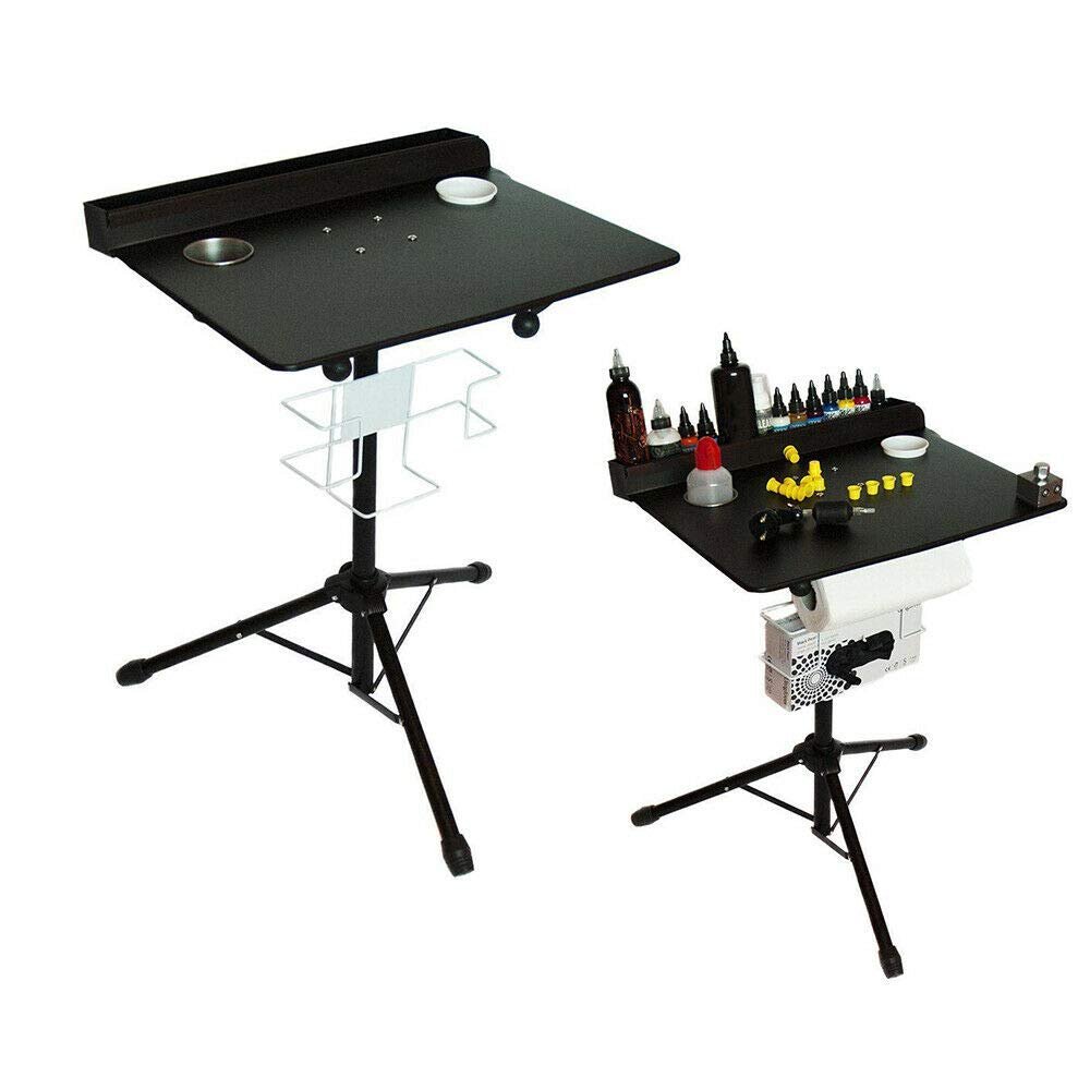 Tattoo Armrest Tripod Stand,Large Tattoo Work Station,Height Adjustable Foldable Tattoo Mobile Display Stand Arm Leg Rest Studio Armrest Pad Stand 61-107cm