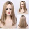 BLONDE UNICORN Blonde Shoulder Length Straight Wig for Women,Synthetic Hair for Natural Daily Use 18IN view 2
