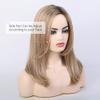 BLONDE UNICORN Blonde Shoulder Length Straight Wig for Women,Synthetic Hair for Natural Daily Use 18IN view 3