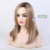 BLONDE UNICORN Blonde Shoulder Length Straight Wig for Women,Synthetic Hair for Natural Daily Use 18IN view 4