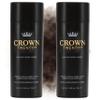CROWN Hair Building Fibers Multipack (2 x 28g) - Instantly Cover Fine & Thinning Hair for a Thicker, Fuller Look - A Natural Keratin Concealer - 13 Shades for Men & Women - Dark Brown view 1