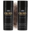 CROWN Hair Building Fibers Multipack (2 x 28g) - Instantly Cover Fine & Thinning Hair for a Thicker, Fuller Look - A Natural Keratin Concealer - 13 Shades for Men & Women - Medium Brown view 1