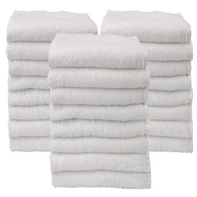 Bliss Casa Towels Salon Towels (24 Pack) 16 x 27 Inch Hand Towels Salon Towels, Fade Resistant Towels for Salon, Hair, Gym, Spa (White)