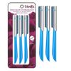 Facial Razor Hair Removal - Dermaplaning Tool Peach Fuzz Remover Trimmer Women Remove Fine Hair Blue Eyebrow Razors Dermaplane Face Shavers Exfoliating Sensitive Skin Travel Essential view 1