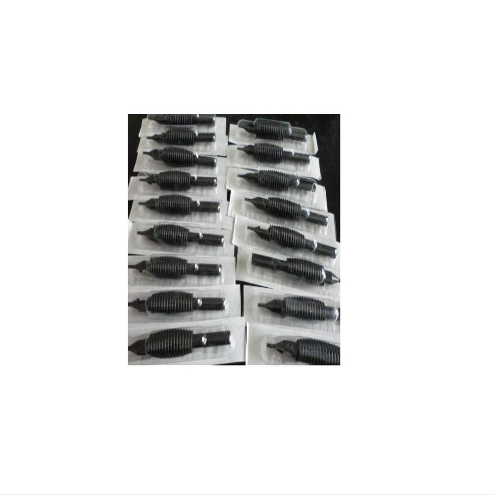 12 Pack Disposable Tip/Grip Combo - 1" - Flat - Choose Tip Size (3F)