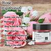 Rose Lip Polish, 1 oz by Nabila K - Hydrating Lip Exfoliator & Moisturizer with Shea Butter and Vitamin E for Dry and Chapped Lips - Cruelty-Free, Real Sugar, Made in USA view 2