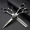 5.5/6-inch professional hair clipper set with sharp scissors, easy to trim, suitable for barbers, hair salons, and more. (6 inch-2pc) view 2