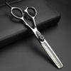 5.5/6-inch professional hair clipper set with sharp scissors, easy to trim, suitable for barbers, hair salons, and more. (6 inch-2pc) view 4