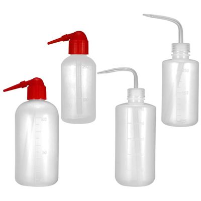 EXCEART 4pcs Hair Cleaning Bottles Empty Shampoo and Dry Washing Bottles for Salon Use Includes and Red White Spray Containers for Hair Care and Plant Watering