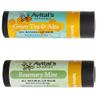 2 Pack of Natural Beeswax Lip Balm in Double Size Eco-Friendly Paperboard Tubes| Rosemary Mint and Green Tea and Aloe view 1