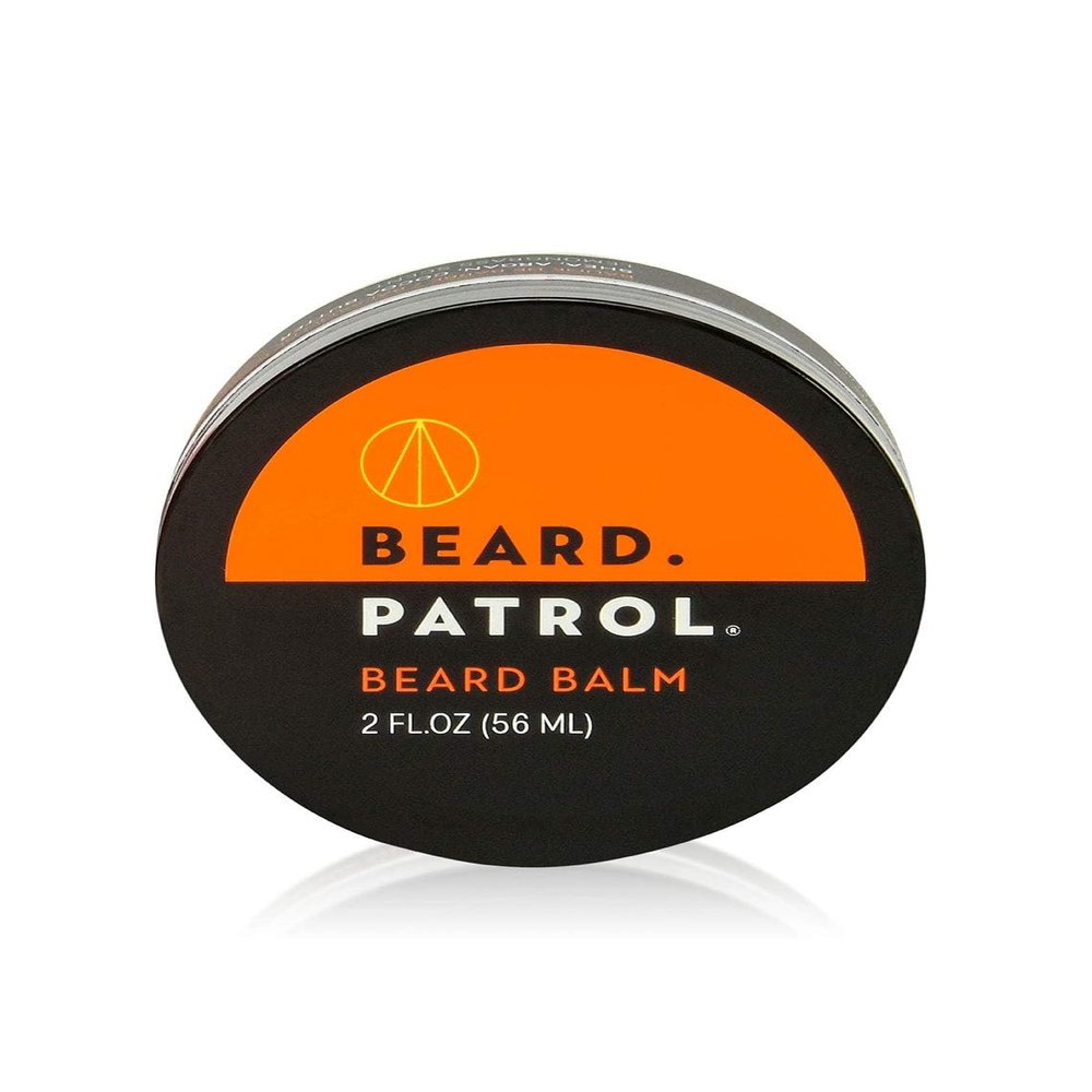 Bump Patrol Beard Patrol Beard Balm for Men - Grooming Treatment with Argan Oil, Shea Butter, & Cocoa Butter Strengthens & Softens Beards & Mustaches - Lemongrass Scent Leave-in Conditioner Wax