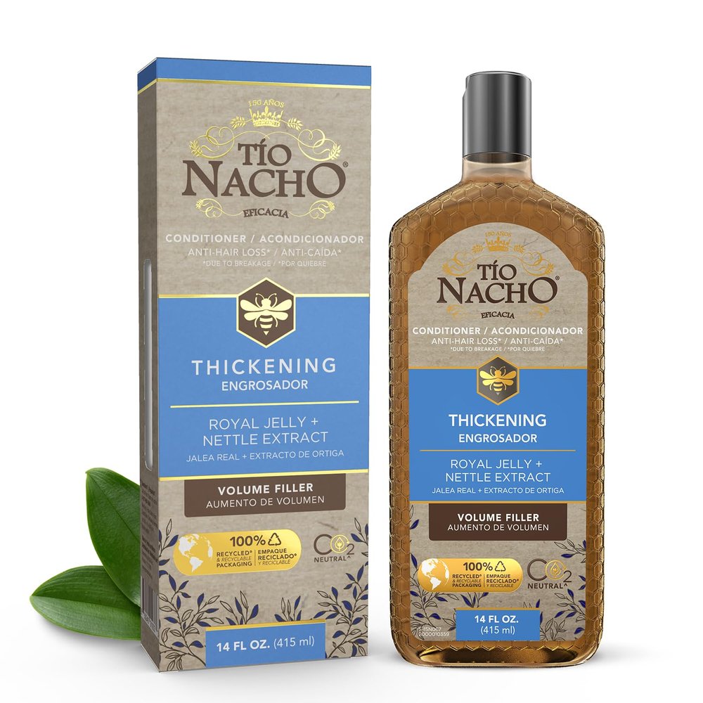 Tio Nacho Thickening Conditioner with Royal Jelly and Natural Extracts  Hair Loss Conditioner for Men and Women  Volumizing Formula for Fine, Thinning Hair  Paraben & Sulfate Free, 14 Fl Oz