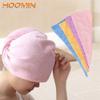 Duan DqhSuperfine Fiber Fabrics Bath Cap Quickly Dry Hair Hat Wrapped Towel Microfiber Solid Hair Turban Bathroom Accessories (Color : Yellow) view 2