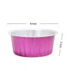 10 Pcs Container Golden Aluminum Foil Bowl Wax Bean Melting Wax Bowl Melting Wax Bowl Reusable Round Shape Aluminum Depilatory Foil Bowl for Home Waxing Spa Face Arm Armpits Legs Bikini (Rose Red) view 2