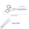 Essoy Professional Thinning Shears - 6.5-Inch Hair Cutting Scissors with Stainless Steel Blades, Fine Adjustment Screw for Home Salon, Barber and Hairdressing view 3