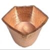 Shiny Copper Pentagon Pedicure Foot Basin view 2