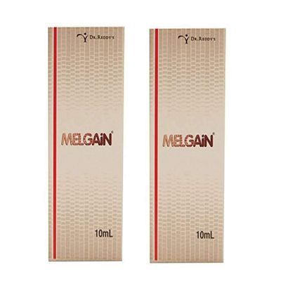 Melgain Lotion for Vitiligo/White Patches: Decapeptide : Stimulates Pigmentation 10ml (Pack OF 2) - With Express Shipping