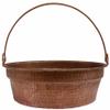 Copper Bucket Handle Pedicure Bowl Flame Heated Rustic Water Bathing Rub Spa Beauty Salon Foot Massage Therapy Baby Bath Shower Wash Basin Casserole Cauldron Urn Storage view 2