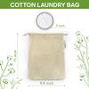 Bambaw Reusable Makeup Remover Pads, 22 Face Rounds with 1 Bag for Laundry & Storage, Washable Cotton Rounds, Soft & Exfoliating Reusable Face Pads view 3