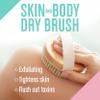 Dry Body Brush (1 Pack) - Reduce Cellulite, Dry Brush for Cellulite and Lymphatic Drainage, Exfoliating Brush with Soft Massage Nodules, Shower Brush Body Scrubber (100% Natural Bristle Brush) view 2