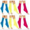 6 Pairs Of Yacht & Smith Women's Cotton Pedicure Socks, Open Toe Flip Flop Socks, Sock Size 9-11 view 1