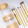 MODA Metallics 6-Piece Full Face Makeup Brush Set  Gold Vegan Cosmetic Brushes for Foundation, Highlight, Eyes & More view 2
