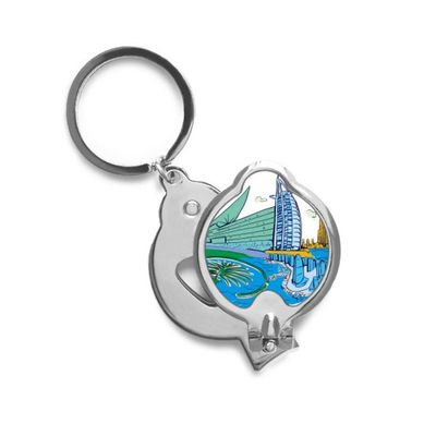 United Arab Emirates Dubai Watercolor Finger Nail Clippers Scissor Stainless Steel Cutter