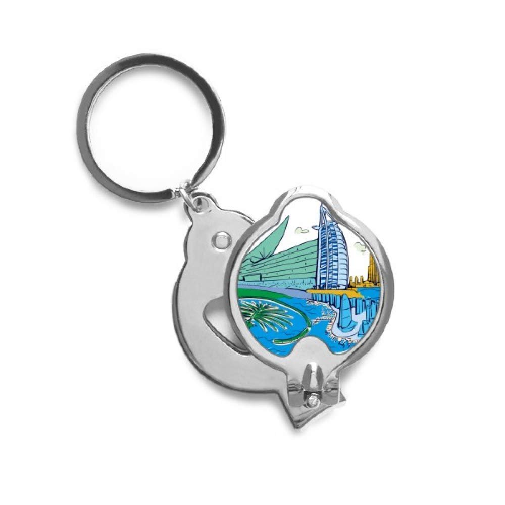 United Arab Emirates Dubai Watercolor Finger Nail Clippers Scissor Stainless Steel Cutter