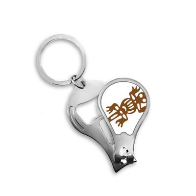 Mexico Totems Gecko Lizard Ancient Civilization Fingernail Clipper Cutter Opener Key Chain Scissor