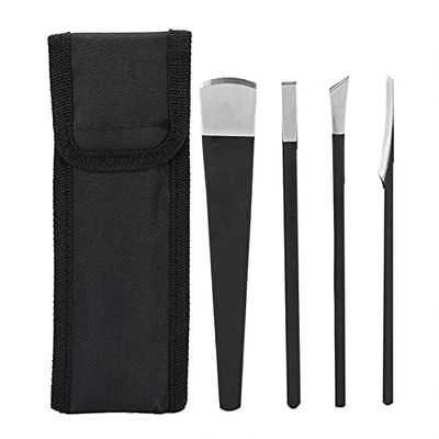 4PCS Pedicure Knife Set, Pedicure Callus Shaver Tools, Professional Foot Scraper, Steel Foot Care for Dead Skin Corn Foot Remover (6.3in) (Four-Piece Set)