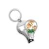 Cute Green Plant Truffle Illustration Fingernail Clipper Cutter Opener Key Chain Scissor view 1