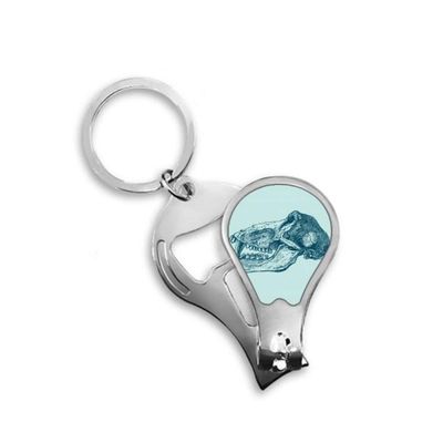Flank Sketch Animal Skull Animal Fingernail Clipper Cutter Opener Key Chain Scissor