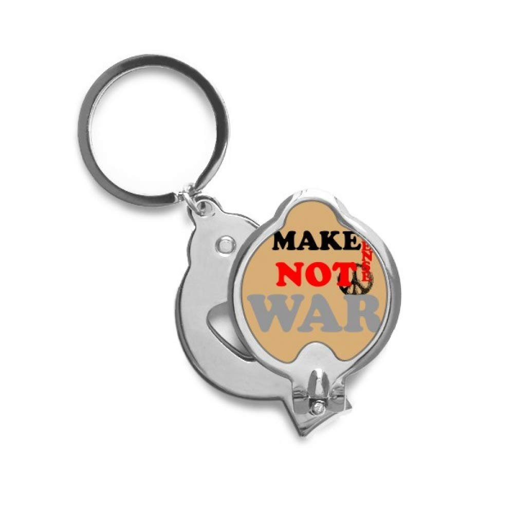 Make Sense Not War Love Peace World Finger Nail Clippers Scissor Stainless Steel Cutter