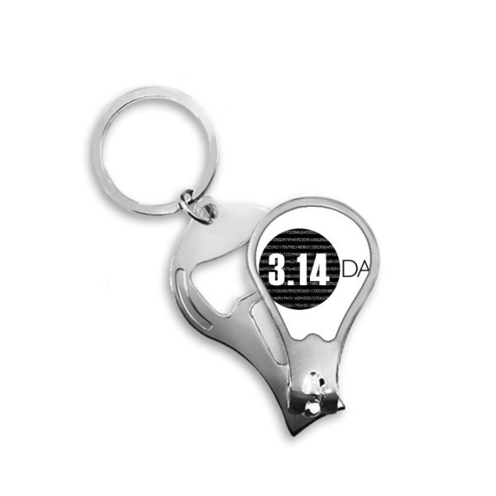 3.14 Pi Day Anniversary Fingernail Clipper Cutter Opener Key Chain Scissor